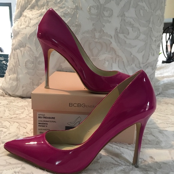 Gently worn pair of magenta BCBG heels. - Picture 1 of 7